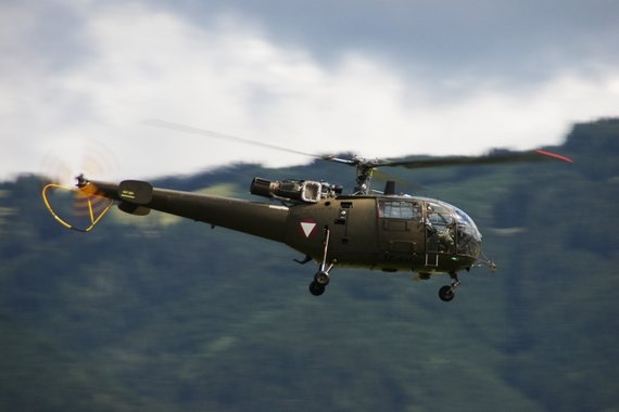 Alouette III des Bundesheeres im Flug - Foto: Anton Wildberger