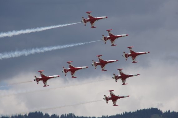 Und jetzt kommen sie von links ... - Foto: Anton Wildberger