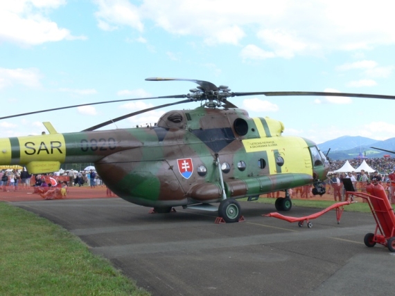 Mil Mi 17 in SAR (Search and Rescue) Ausführung aus der Slowakei - Foto: Franz Zussner