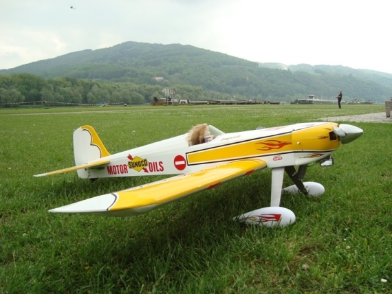 Eines der Flugzeuge des Autors, die "Dragon Lady"