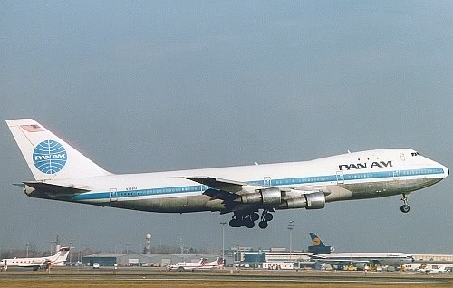 Boeing 747-121 der Pan Am, aufgenommen 1988 bei der Landung in München -  Foto: Gerhard Plomitzer